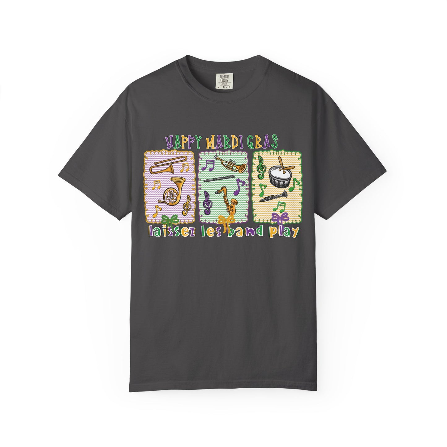 Happy Mardi Gras Jazz T-Shirt — Let the Good Times Roll Shirt