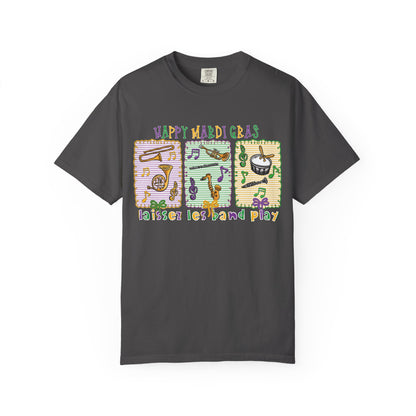 Happy Mardi Gras Jazz T-Shirt — Let the Good Times Roll Shirt