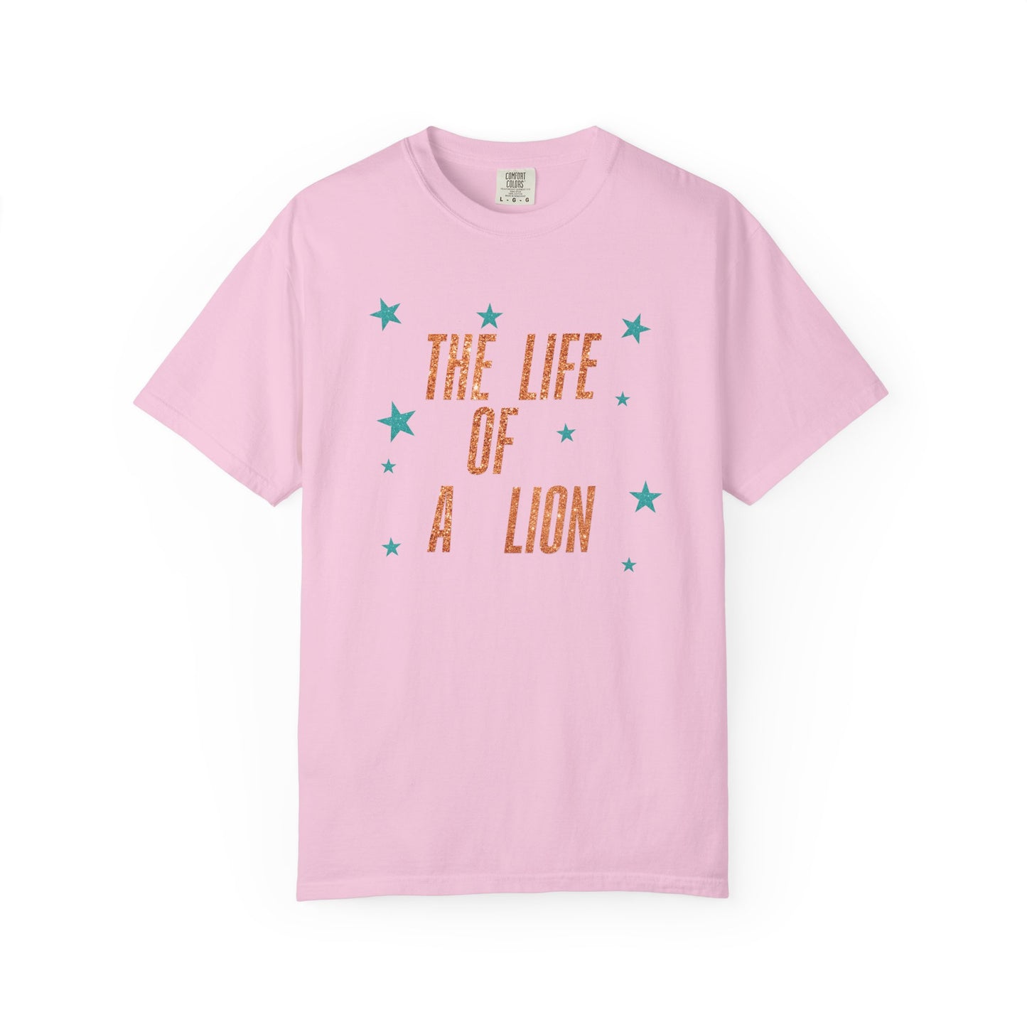 Adult Life of a Lion Faux Glitter - Comfort Colors