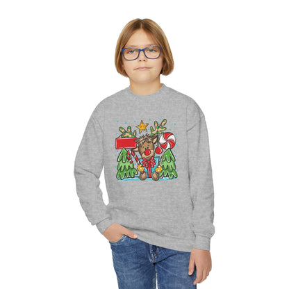 Personalized Boy Reindeer Sweatshirt