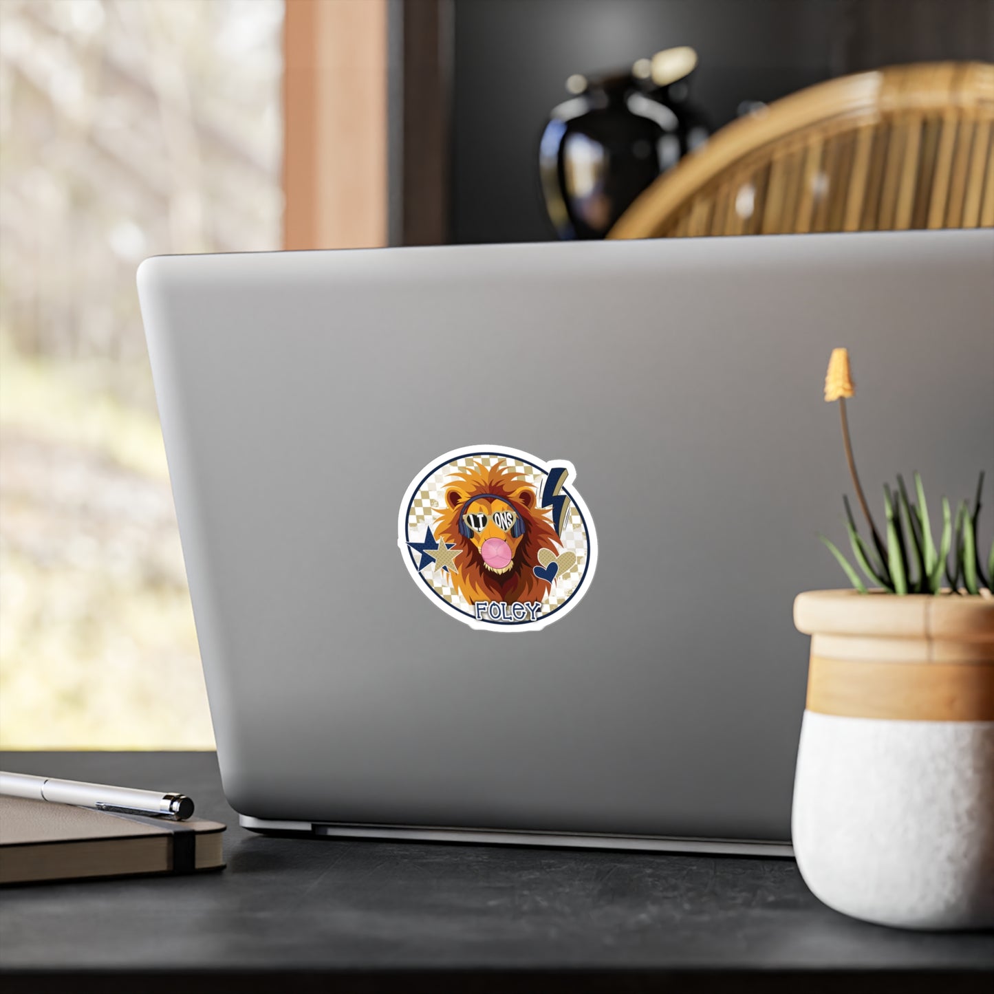 Bubble Poppin Rockin Lion Vinyl Decals