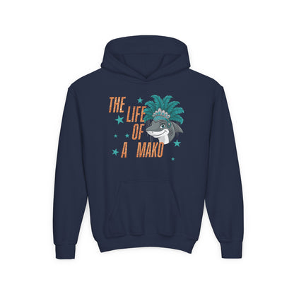 Life of a Mako Faux Glitter Hoodie - Gildan