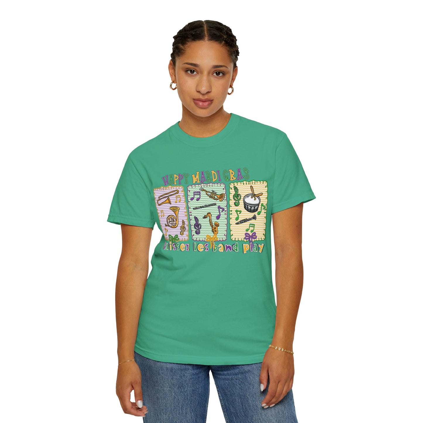 Happy Mardi Gras Jazz T-Shirt — Let the Good Times Roll Shirt