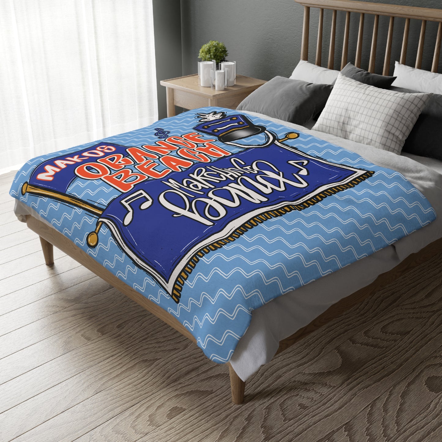 Marching Band 2 Sided Plush Fleece Blanket