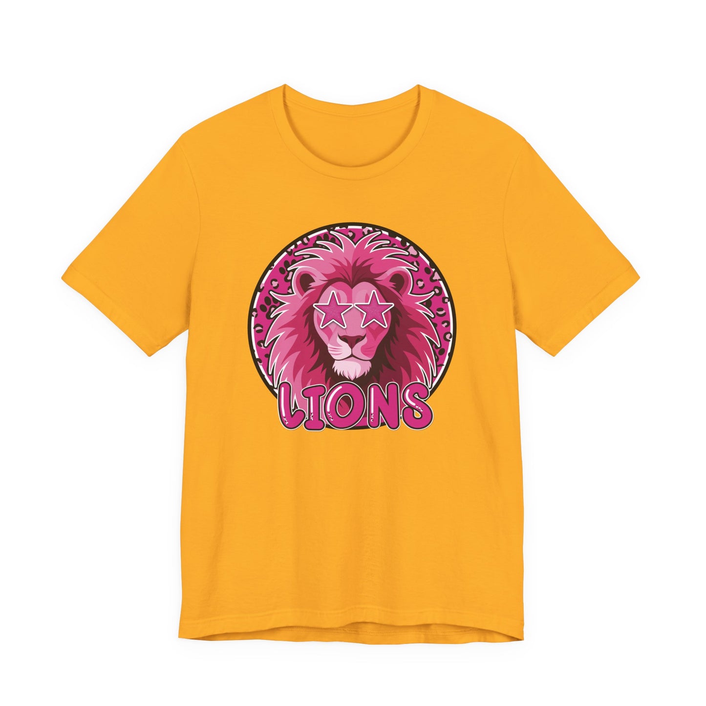 Preppy Pink Lion Tee - Bella Canvas