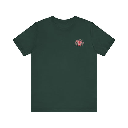 Adult Christmas Surfing Tee - Bella Canvas