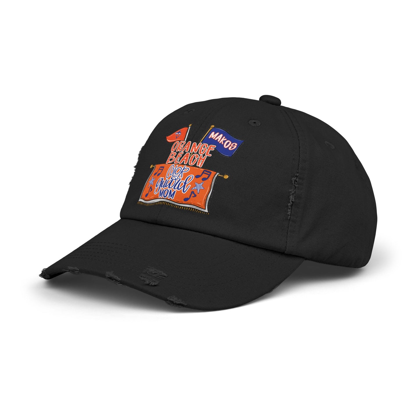 Makos Color Guard Mom Distressed Cap