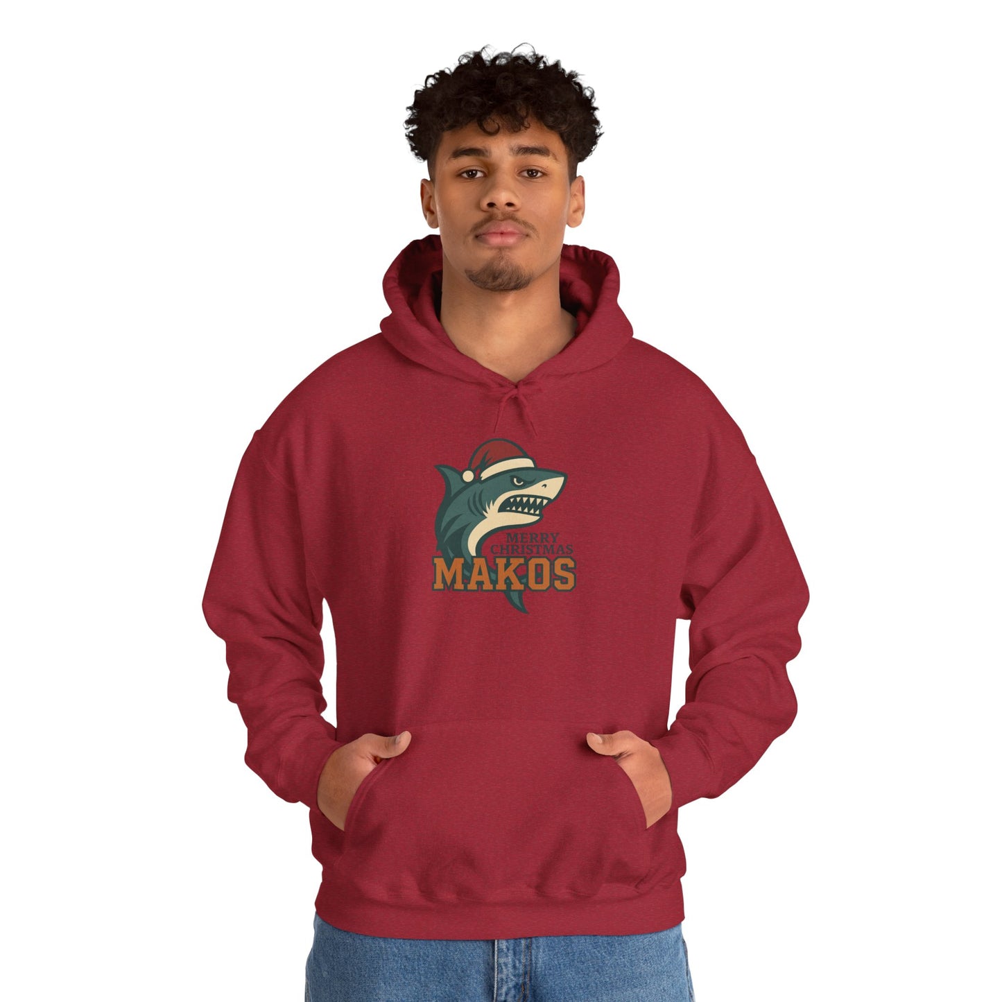 Merry Christmas Makos Hoodie - Gildan