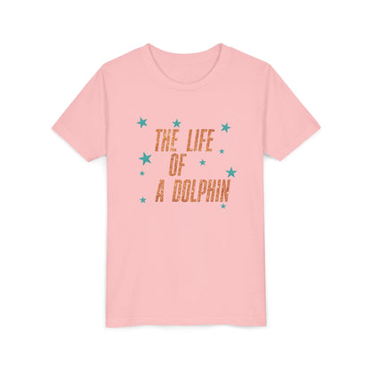 Life of a Dolphin Faux Glitter - Bella Canvas