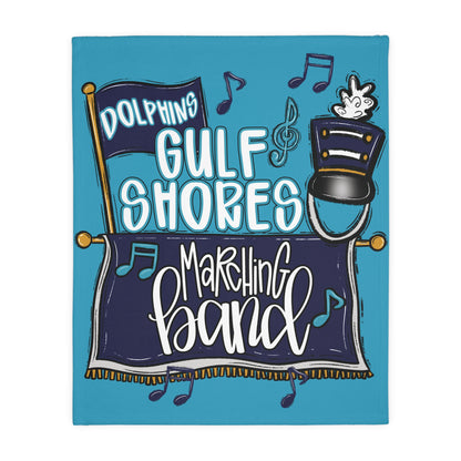 GS Marching Band 2 Sided Cozy Microfiber Blanket