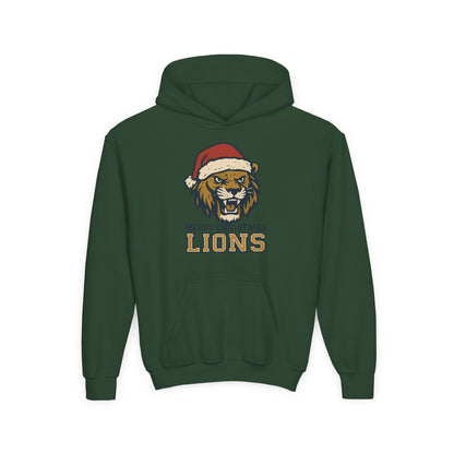 Merry Christmas Lions Hoodie - Gildan