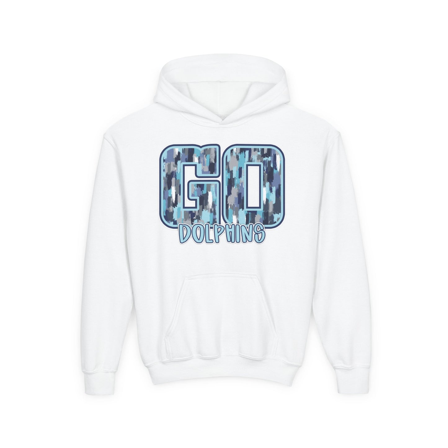 Youth GO Dolphins Hoodie - Gildan