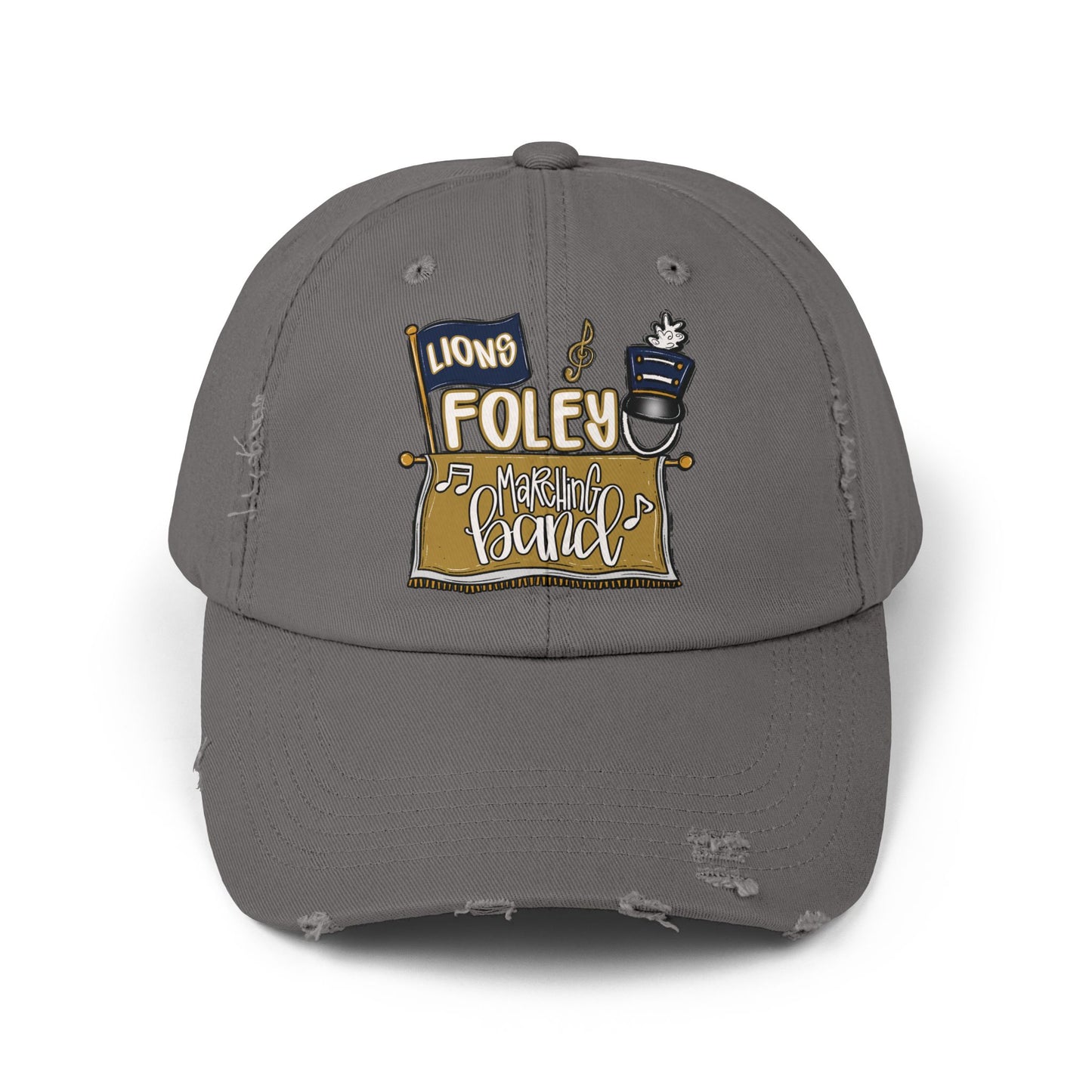 Lions Marching Band Distressed Cap