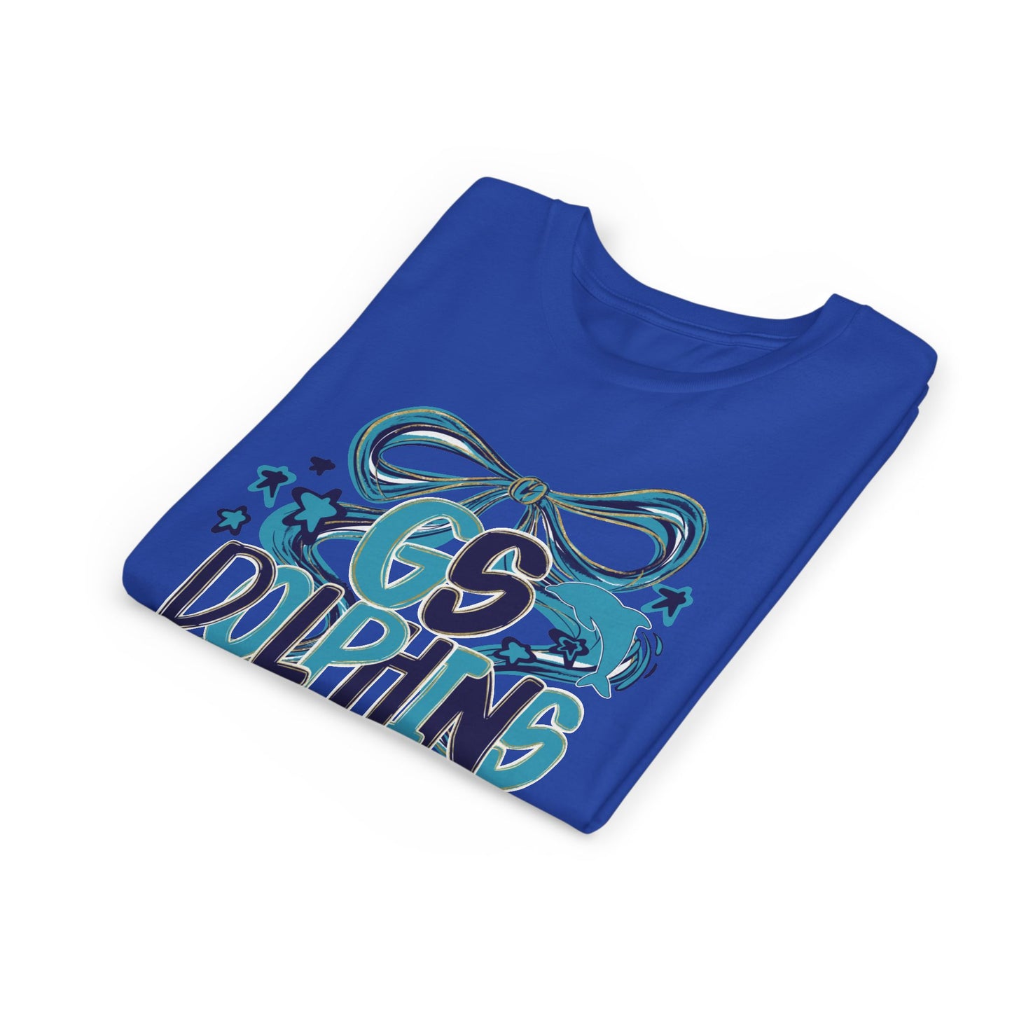 Youth GS Dolphins Bow Tee - Bella Canvas