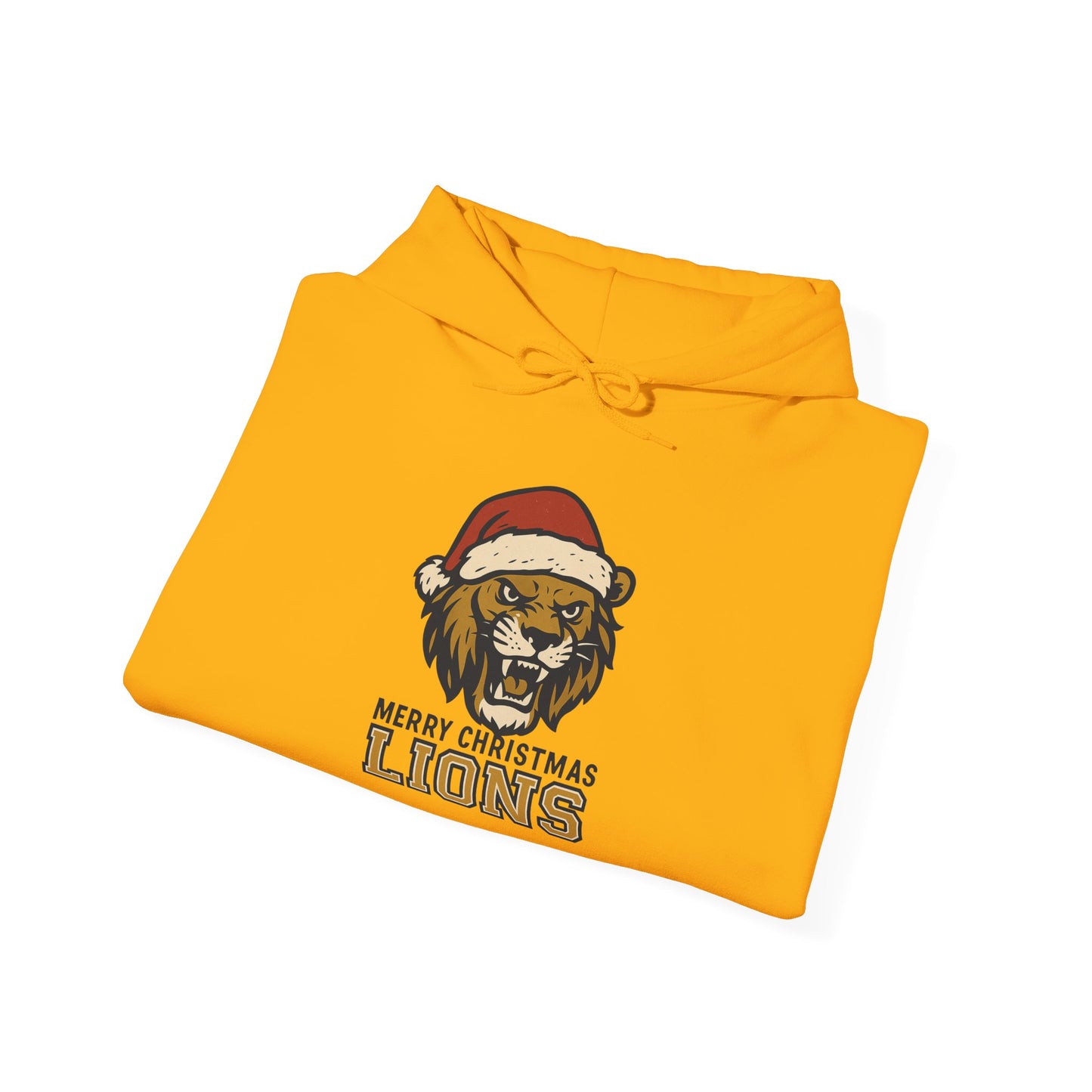 Merry Christmas Lions Hoodie — Gildan