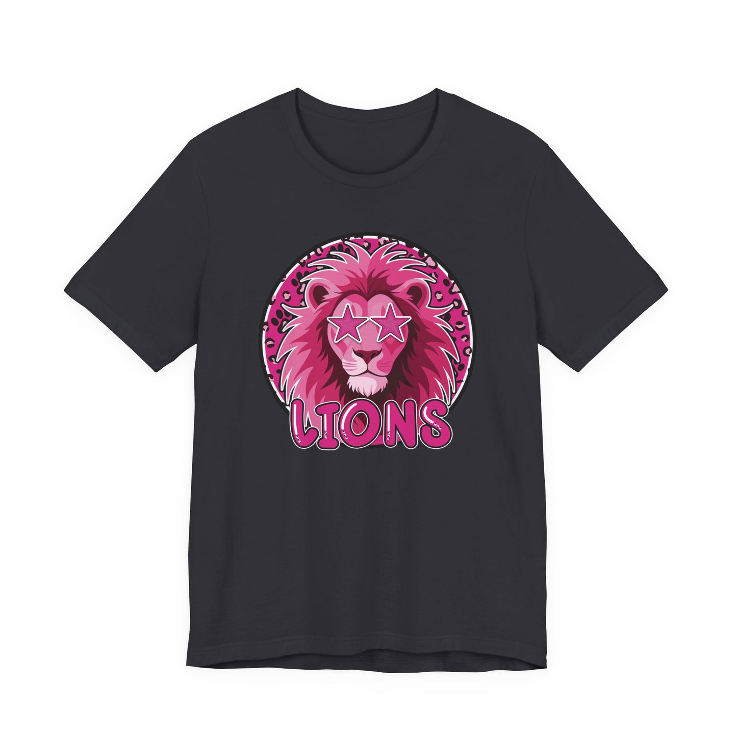 Preppy Pink Lion Tee - Bella Canvas