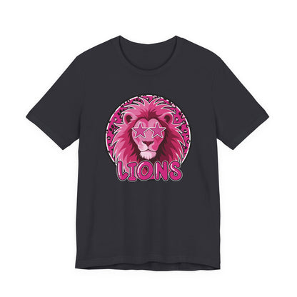 Preppy Pink Lion Tee - Bella Canvas