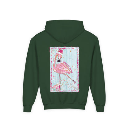 Flamingle All The Way Flamingo Hoodie - Gildan