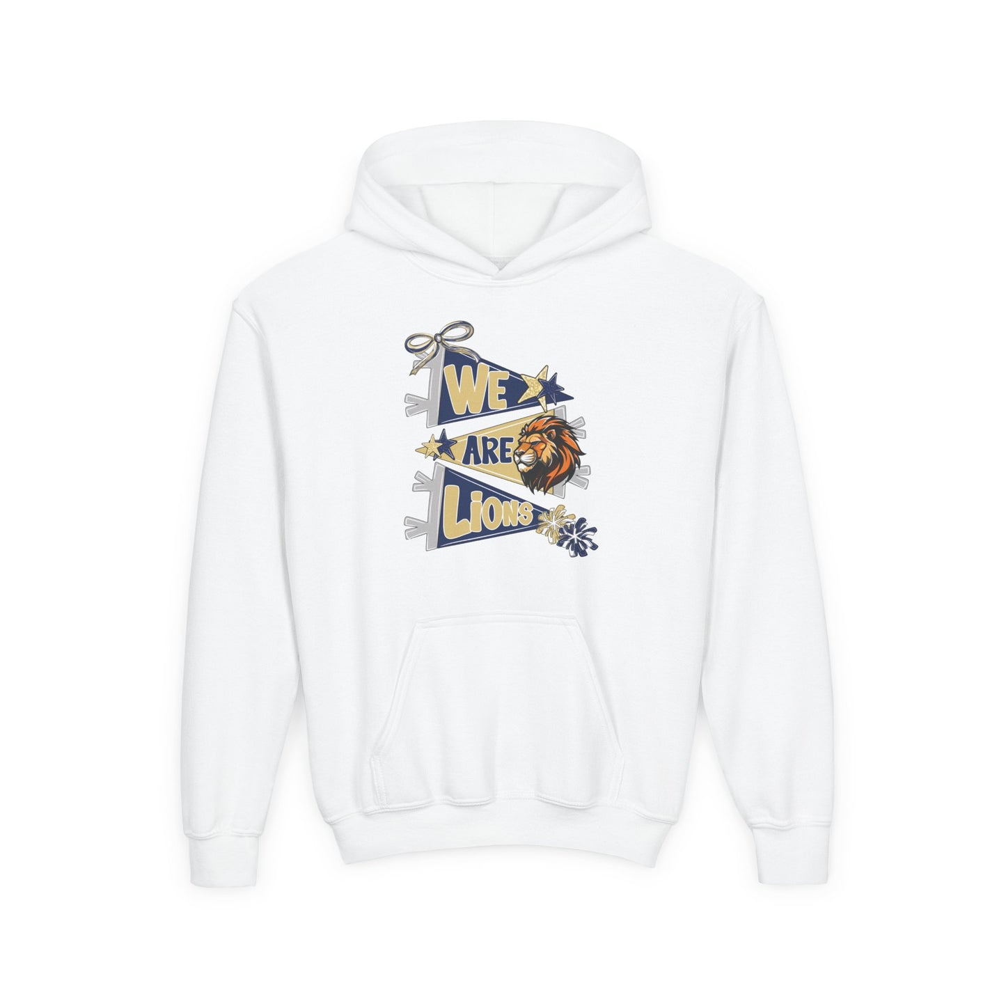 Youth We Are Lions Pennant Hoodie