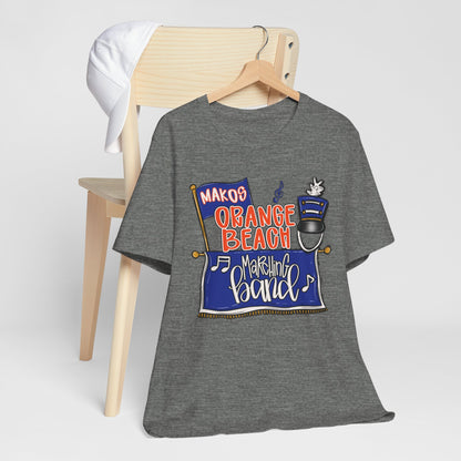 Adult Orange Beach Marching Band Tee - Bella Canvas