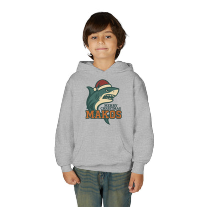 Youth Makos Christmas Hoodie — Merry Christmas Shark Holiday Sweatshirt