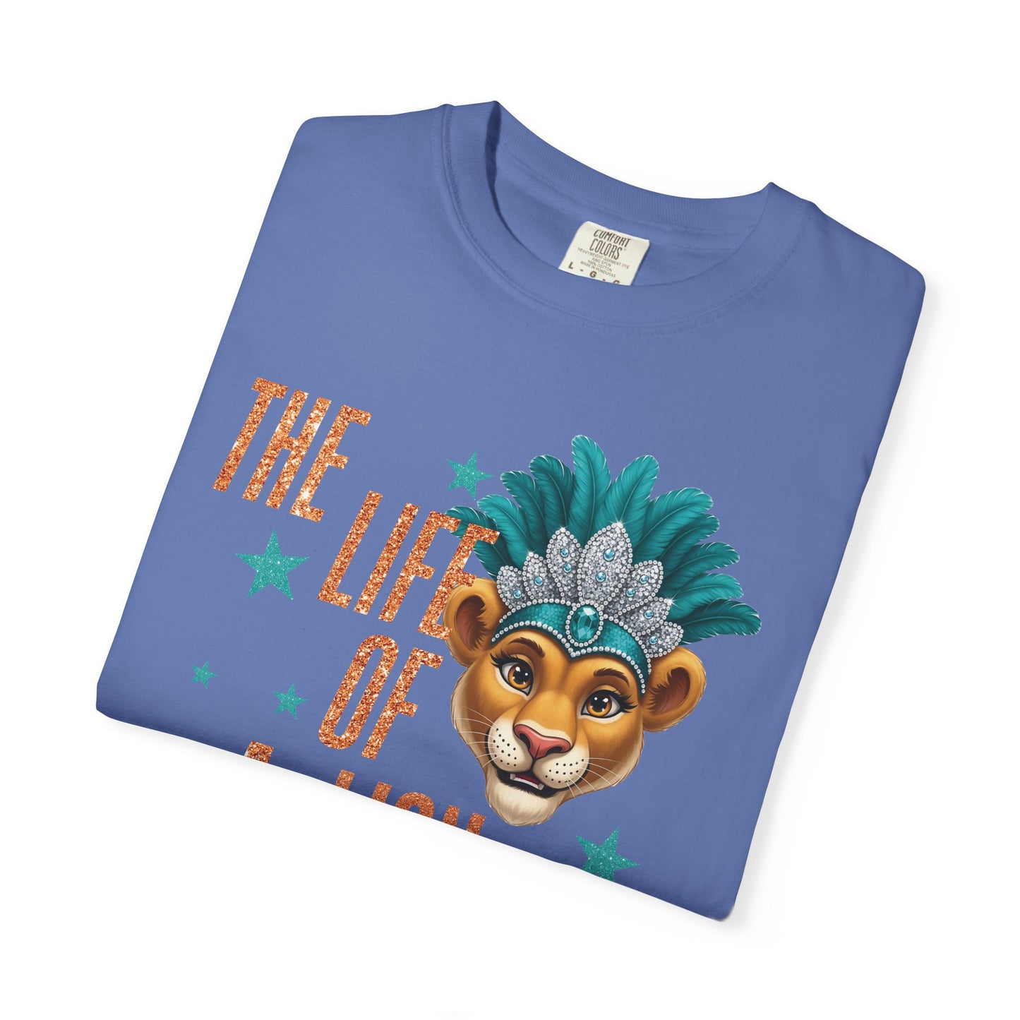 Adult Life of a Lion Faux Glitter - Comfort Colors