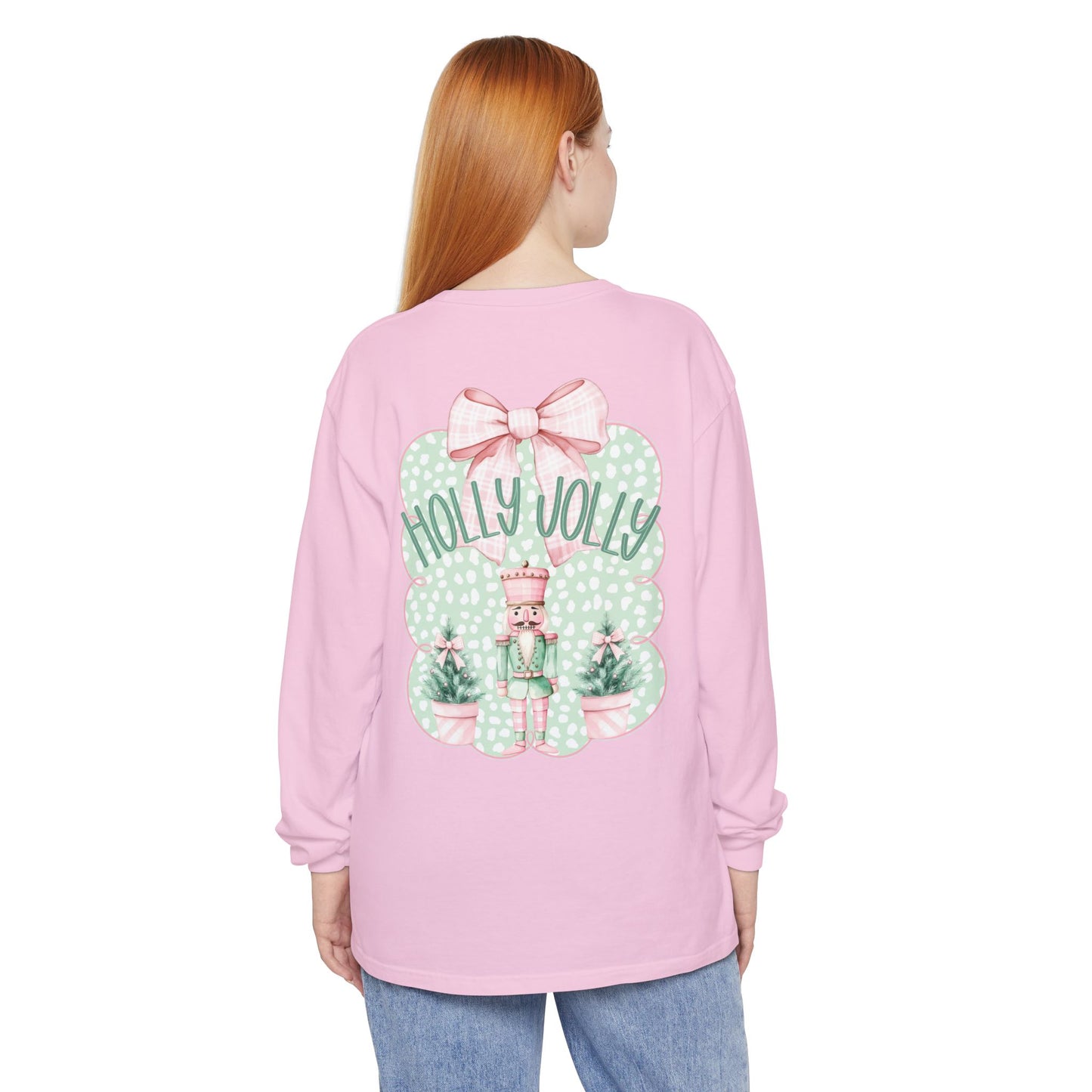Holly Jolly Long Sleeve Tee - Comfort Colors