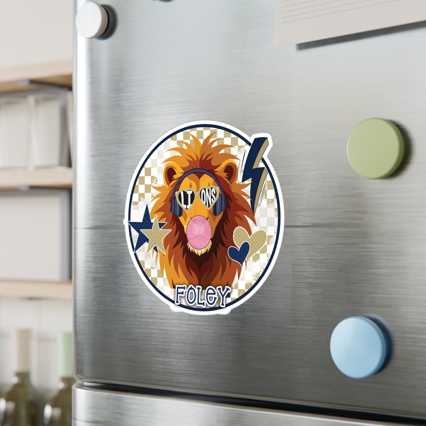 Bubble Poppin Rockin Lion Vinyl Decals