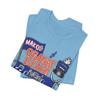 Adult Orange Beach Dad Band Tee - Bella Canvas