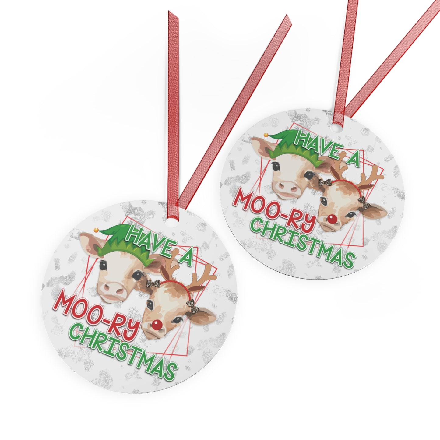 Have a Moo-ry Christmas Ornament