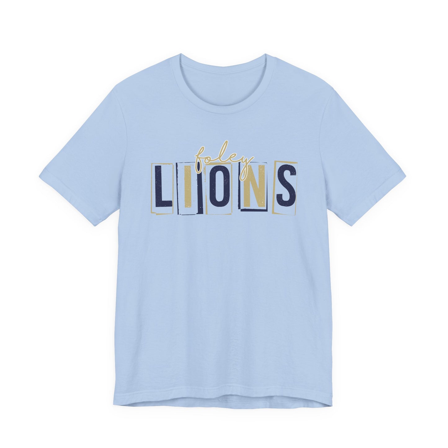 Lions Blocky Spirit Tee - Bella Canvas