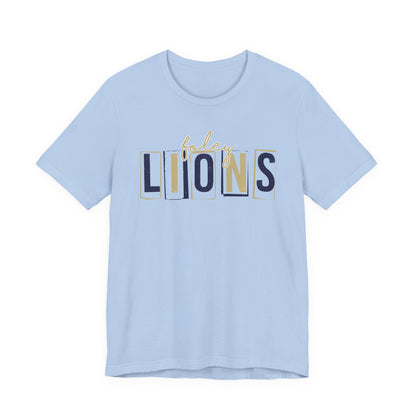Lions Blocky Spirit Tee - Bella Canvas