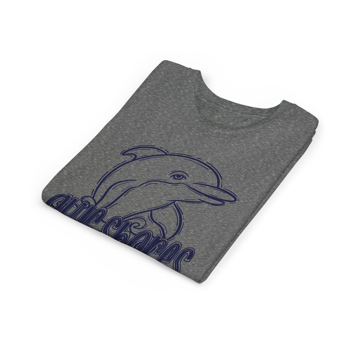 Youth Dolphin Sketch Tee - Bella Canvas