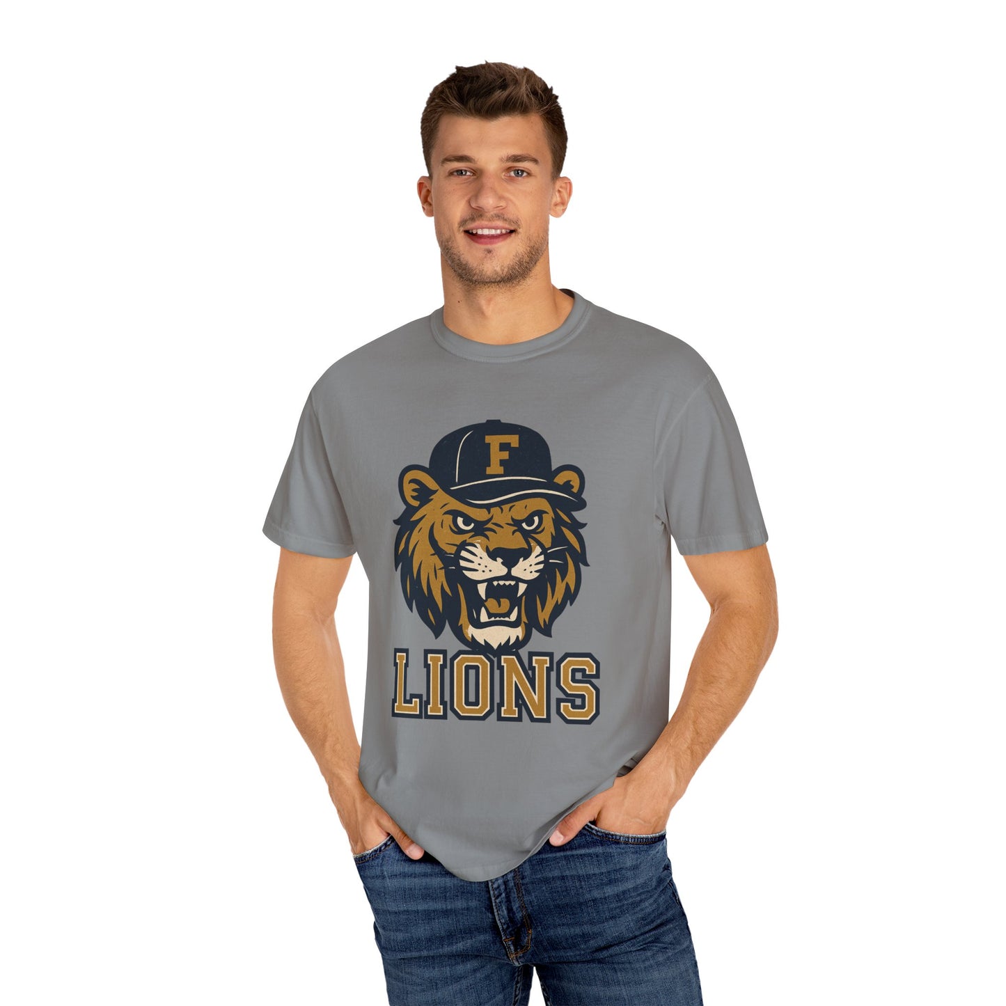 Adult Retro Roaring Lions T-Shirt - Comfort Colors