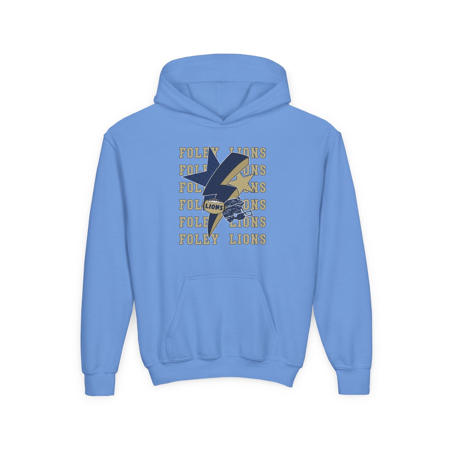 Youth Lions Lightning Football Hoodie