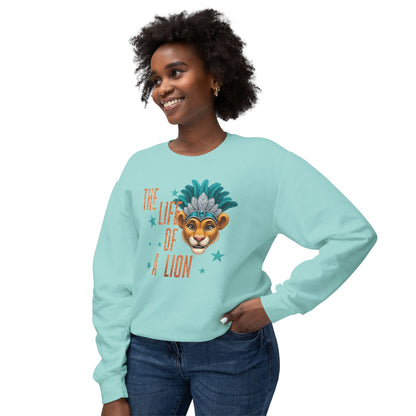 Adult Life of a Lion Faux Glitter - Comfort Colors