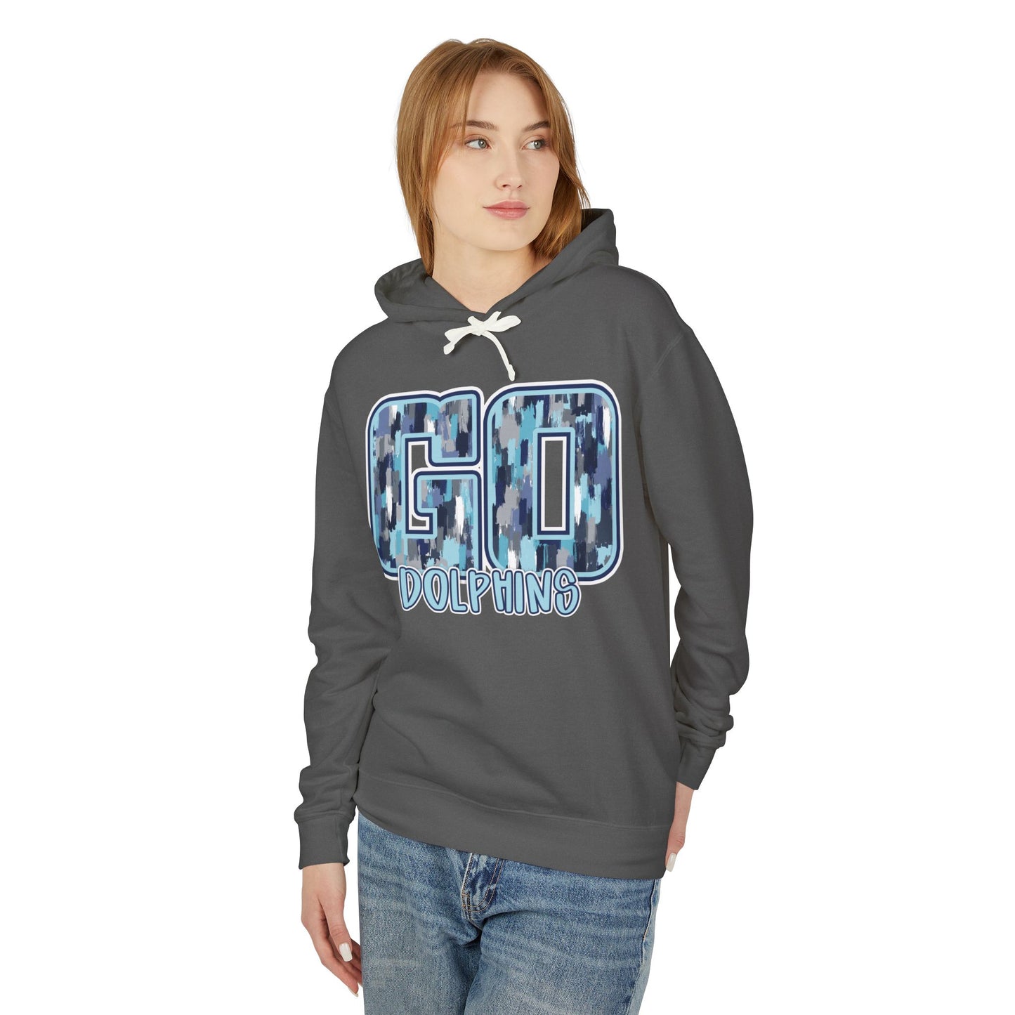 Adult Go Dolphins Hoodie - Comfort Colors