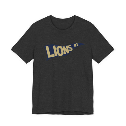 Adult #1 Lions Unisex Jersey Tee - Bella Canvas