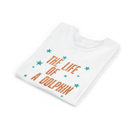Life of a Dolphin Faux Glitter - Bella Canvas