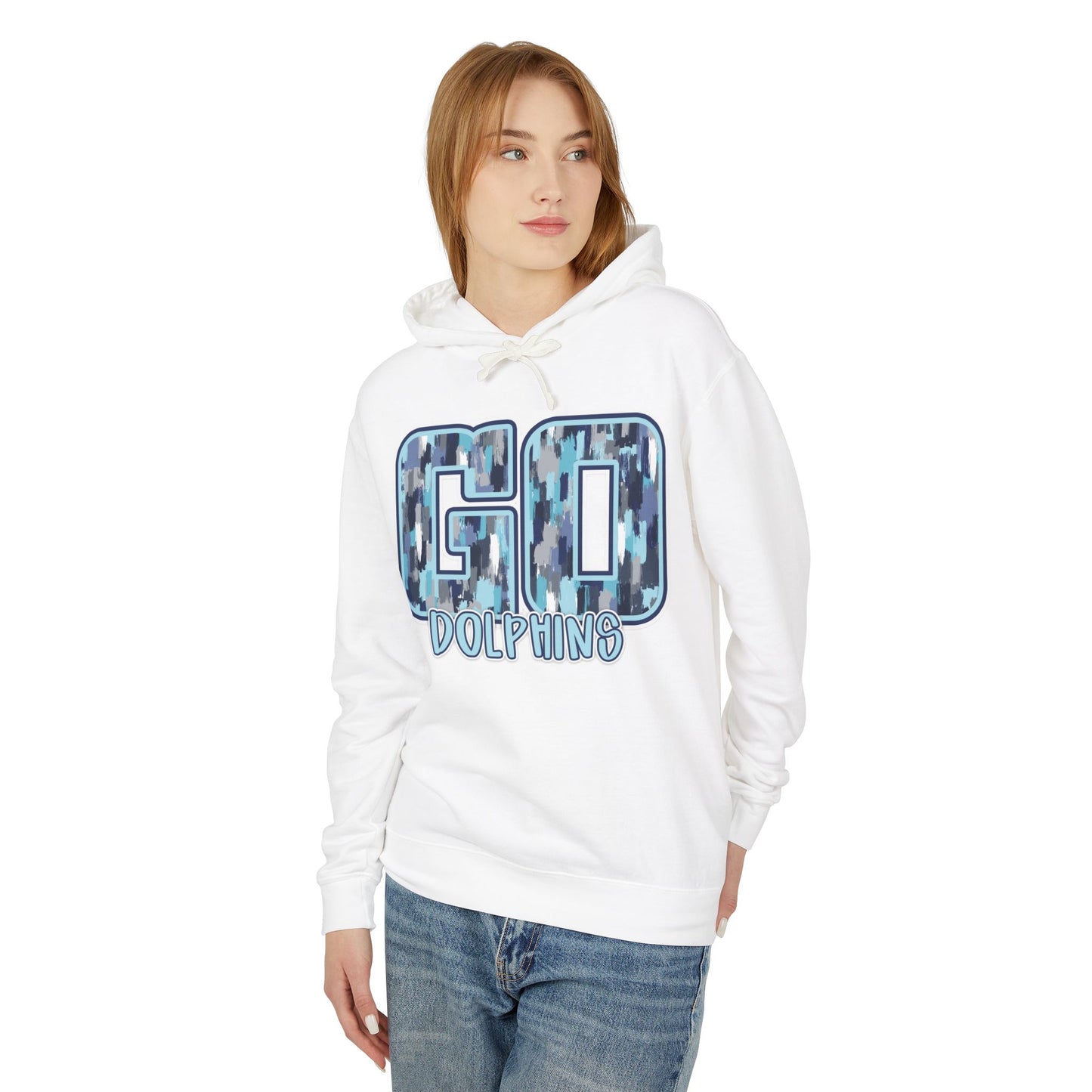 Adult Go Dolphins Hoodie - Comfort Colors