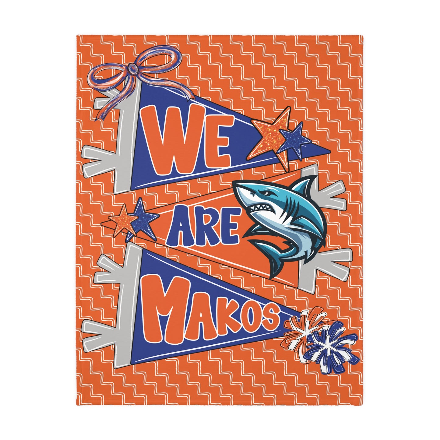 We Are Makos 2 Sided Plush Blanket