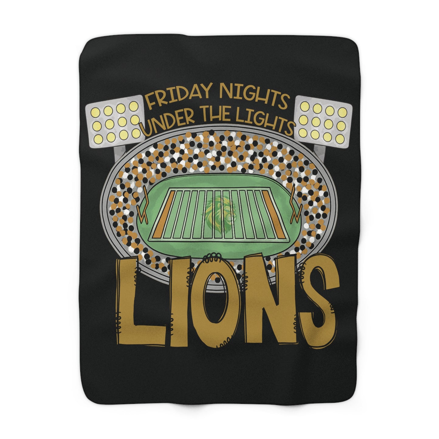 Cozy Sherpa Fleece Blanket for Football Lovers, Warm Throw for Game Nights, Unique Gift for Sports Fans, Home Decor for Tailgate