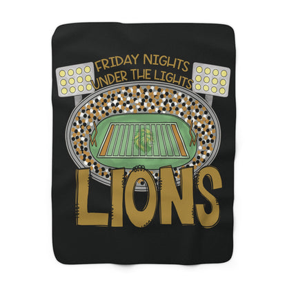 Cozy Sherpa Fleece Blanket for Football Lovers, Warm Throw for Game Nights, Unique Gift for Sports Fans, Home Decor for Tailgate