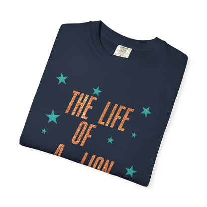 Adult Life of a Lion Faux Glitter - Comfort Colors