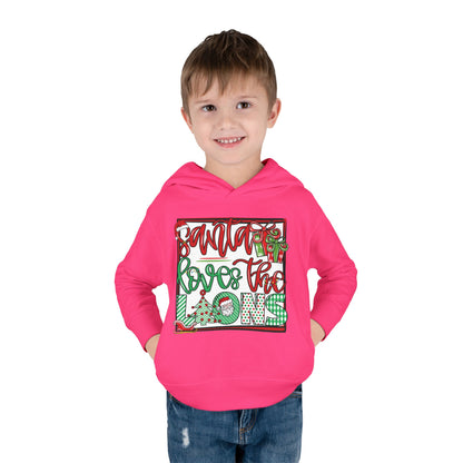 Santa Loves The Lions Toddler Hoodie