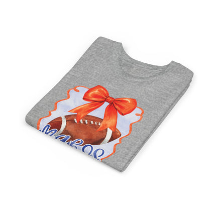 Coquette Watercolor Football Tee - Bella Canvas