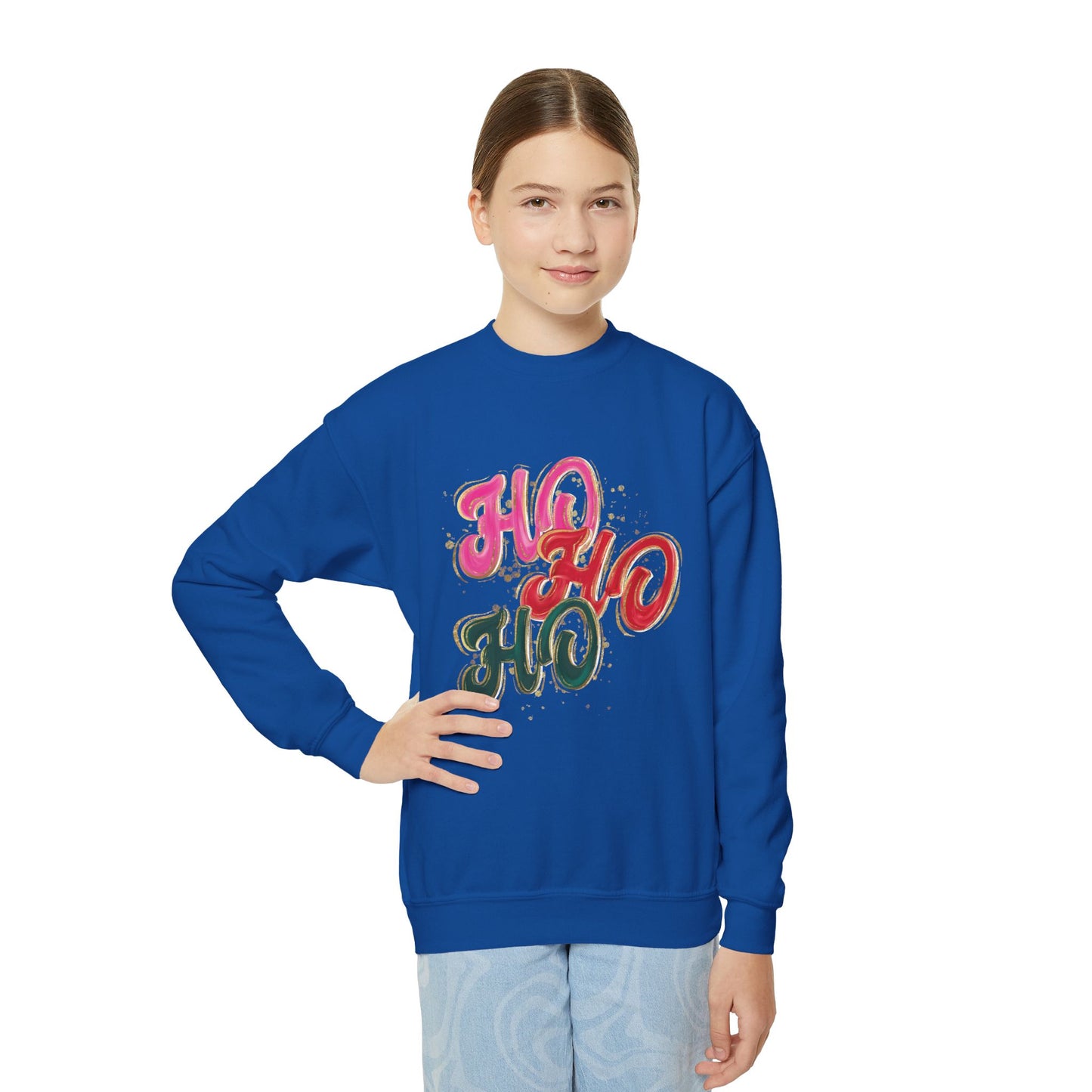 Youth HO HO HO Sweatshirt Gildan