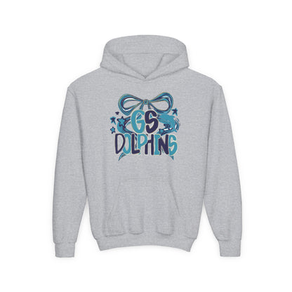 Youth GS Dolphins Bow Tee - Gildan