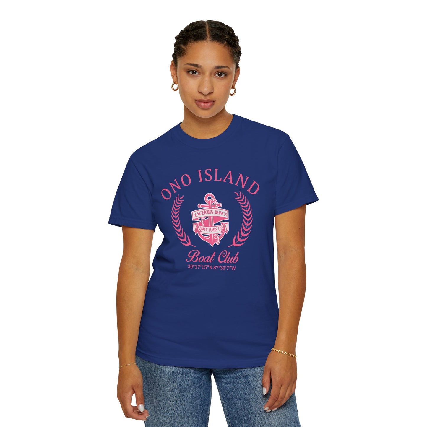 Ono Island Pink Boat Club - Comfort Colors