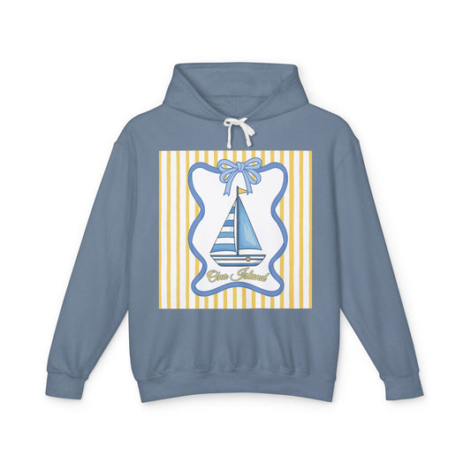Adult Coquette Sailboat Hooded Sweatshirt - Comfort Colors